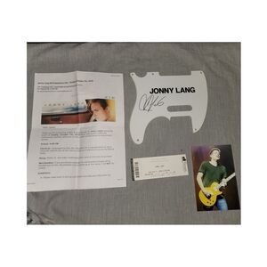 𝅺authentic Jonny Lang Autograph With Extras